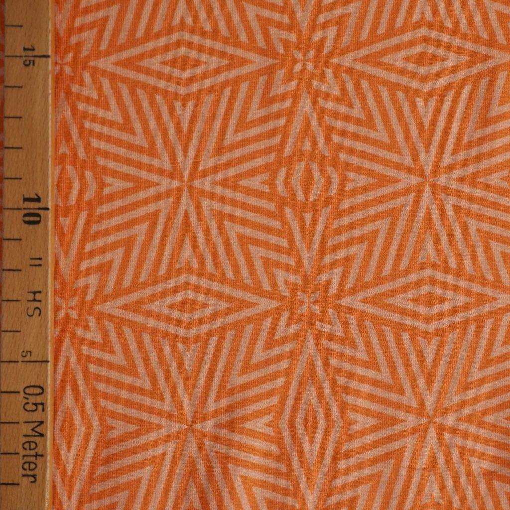 Baumwolljersey geometrisch orange